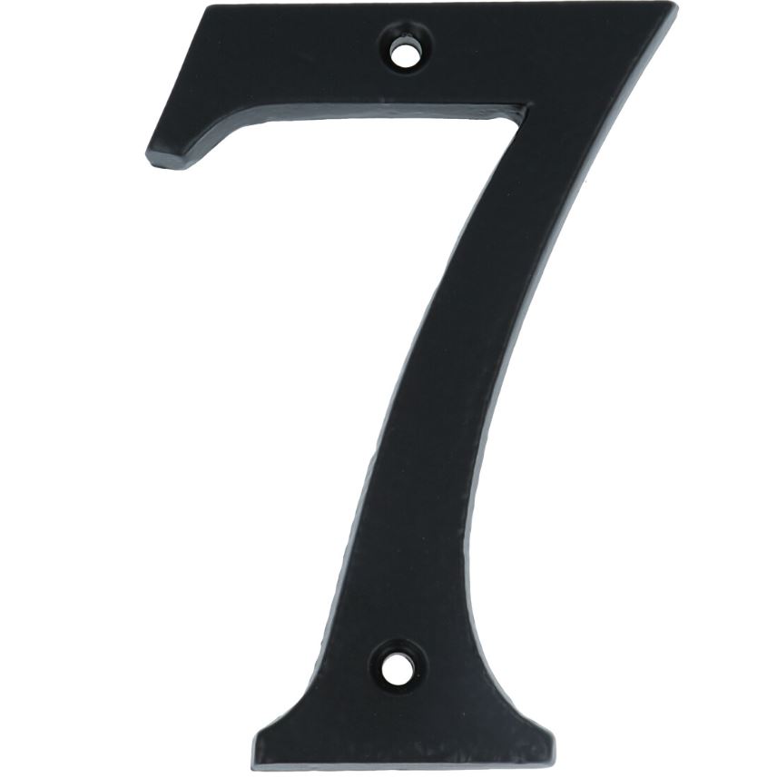 Huisnummer 7 IJzer Zwart 100 mm
