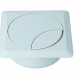 Kabeldoorvoer Vierkant Licht Grijs 60 mm