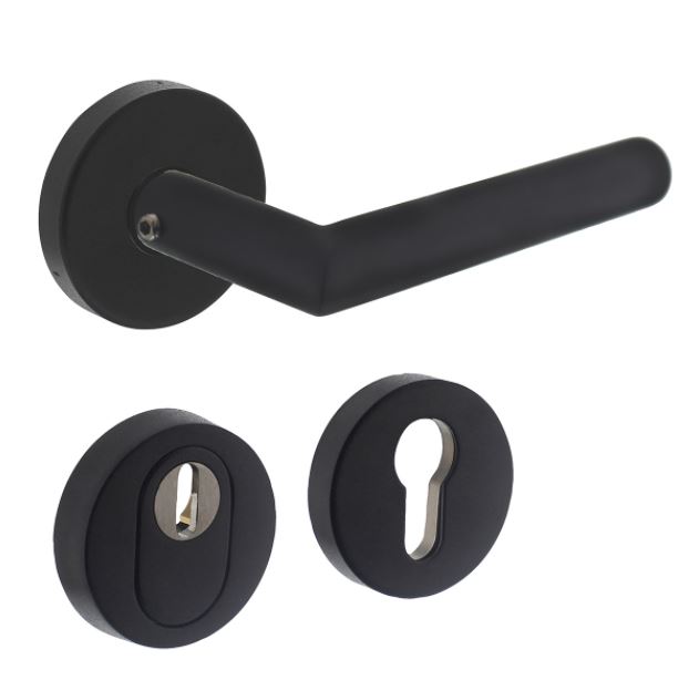 Intersteel SKG3 Veiligheid Achterdeur Set Rond Zwart