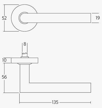 Intersteel Voordeurset SKG3 Ronde uitvoering Zwart