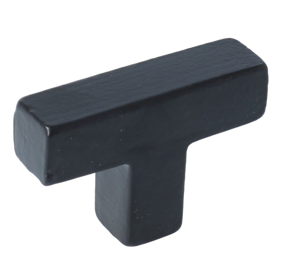 T-Greep Recht IJzer zwart 54 mm