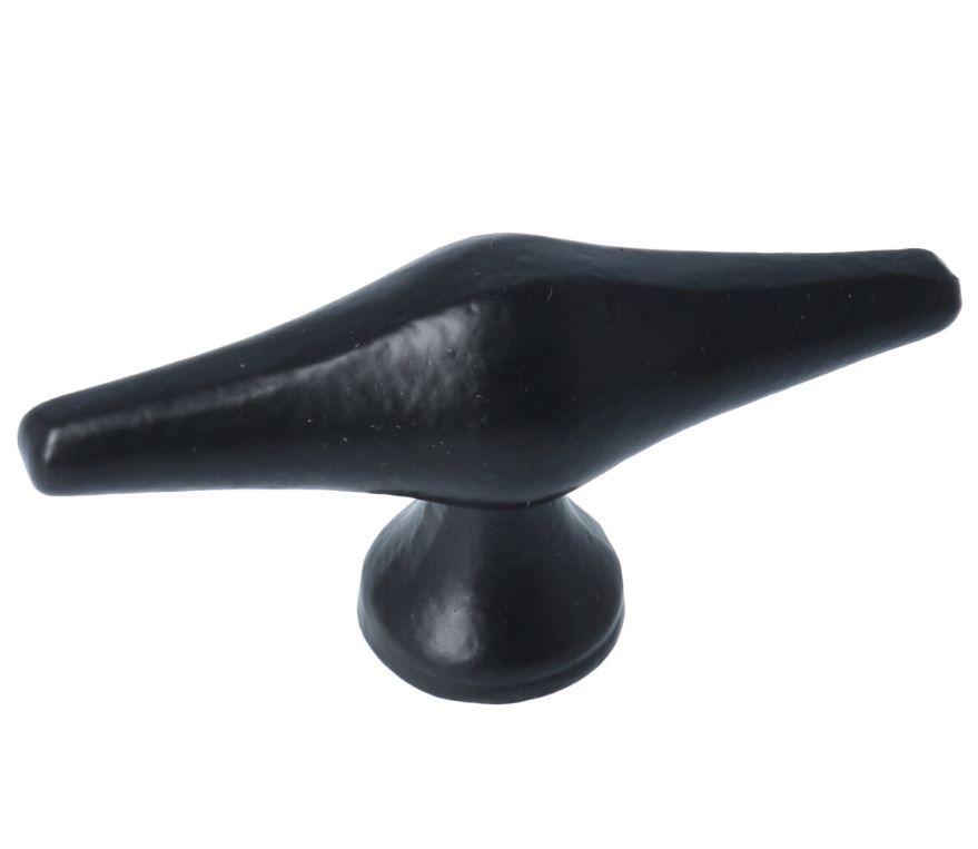 Knop Ruit IJzer zwart 79 mm