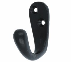 Kapstokhaakje ijzer zwart 50 mm