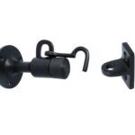 Deurstop met Haak Recht Model IJzer Zwart