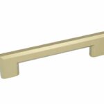 Greep recht 157 x 30 x 128 mm mat messing