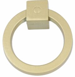 Ringgreep vast 60 mm mat messing