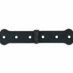 Scharnier ijzer zwart 28 x145 mm
