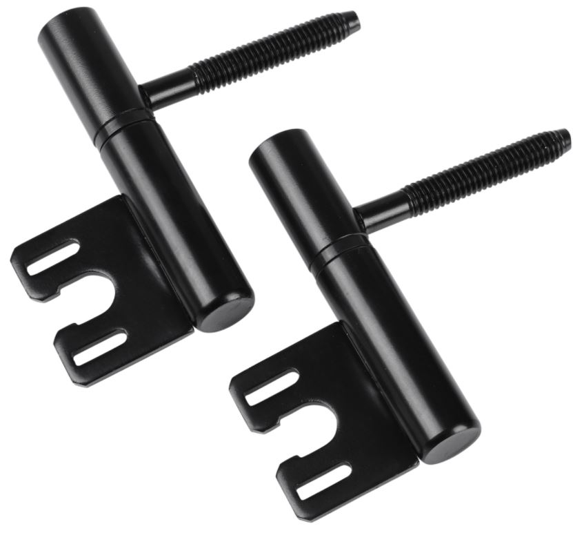 Starx insteekpaumelle voor Hörmann kozijn vernikkeld 74.5 x 14 mm zwart