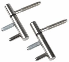 Starx inboorpaumelle voor stalen kozijnen vernikkeld 70 x 12 mm