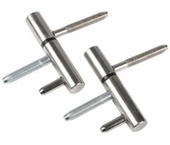 Starx inboorpaumelle voor houten kozijnen vernikkeld 75 x 14 mm