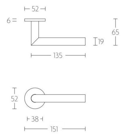SKG3 Veiligheid Achterdeur Set Sharon PVD Mat Goud