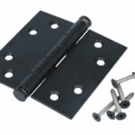 Kogellagerscharnier 8989 mm rechte hoek mat zwart