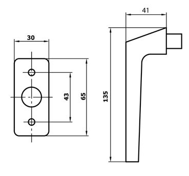 Mauer Raamkruk 710 Wit afsluitbaar