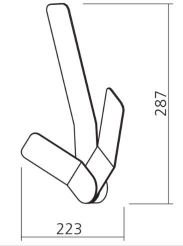 Kapstok TRIO Metaal Antracietgrijs