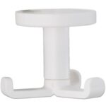 Kapstokhaak Draaibaar Onderbouw Kunststof Wit