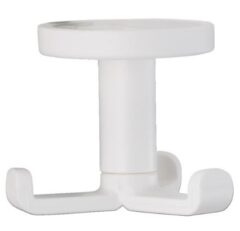 Kapstokhaak Draaibaar Onderbouw Kunststof Wit