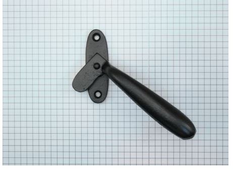 Raamboom ijzer zwart rechts