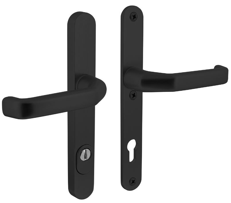 Intersteel Veiligheid Smalschilden PC92 geveerd kruk/kruk met kerntrek beveiliging SKG3 Aluminium Zwart