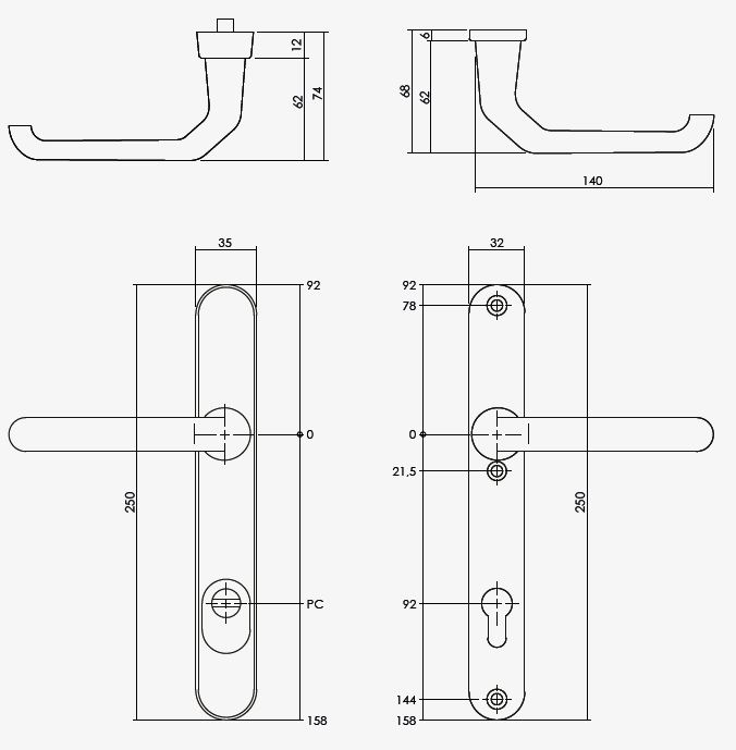 Intersteel Veiligheid Smalschilden PC92 geveerd kruk/kruk met kerntrek beveiliging SKG3 Aluminium Zwart