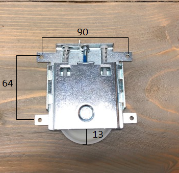 Onderwiel Voor Schuifdeur Gegalvaniseerd 80 KG - Afbeelding 2