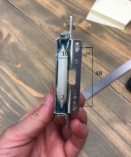 Onderwiel Voor Schuifdeur Gegalvaniseerd 80 KG - Afbeelding 3