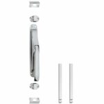 Set pomp-espagnolet inclusief stangenset 2x 1250mm verchroomd