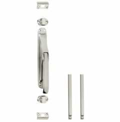 Set pomp-espagnolet inclusief stangenset 2x 1250mm vernikkeld