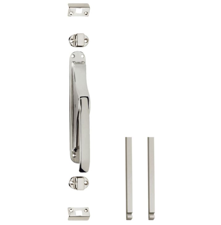 Set pomp-espagnolet inclusief stangenset 2x 1250mm vernikkeld