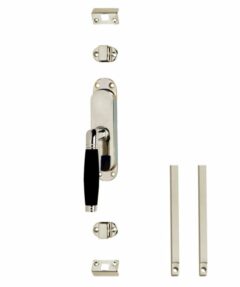 Set kruk-espagnolet links Ton 222 inclusief stangenset 2x 1250mm nikkel/ebbenhout