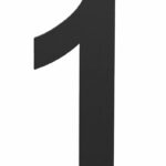 BASICS Huisnummer LBHN100-1 Mat Zwart