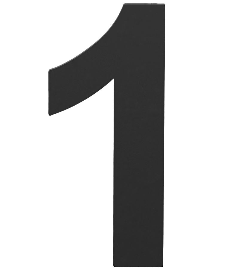 BASICS Huisnummer LBHN100-1 Mat Zwart