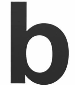 BASICS Huisnummer LBHN100-B Mat Zwart