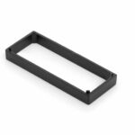 Tussenplaat 8 mm t.b.v. RBM zamac zwart epoxy coating