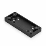 Onderlegplaat smal t.b.v. RBM zwart epoxy coating