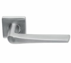 Deurkruk Basis Wig op Vierkant Rozet Massief RVS