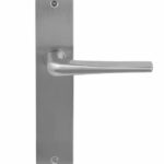 Deurkruk Basis Wig Massief RVS Op Schild Blind