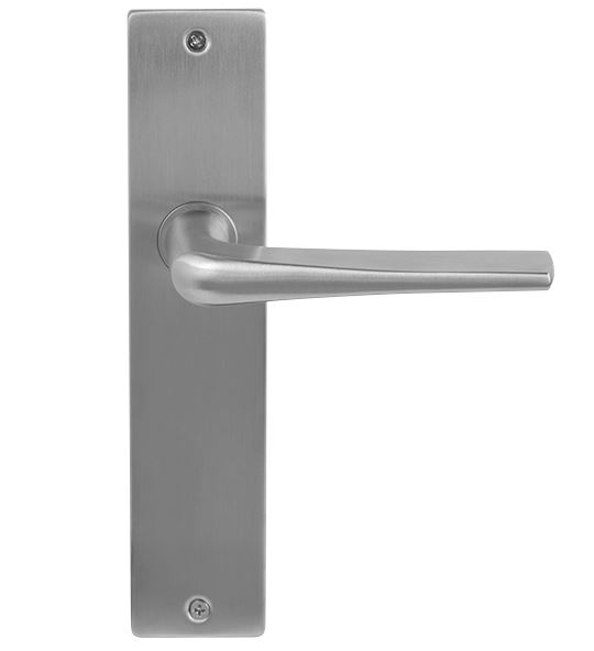 Deurkruk Basis Wig Massief RVS Op Schild Blind