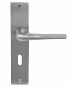 Deurkruk Basis Wig Massief RVS Op Schild SL56