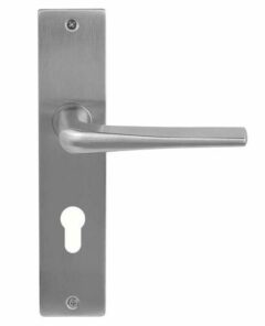 Deurkruk Basis Wig Massief RVS Op Schild PC55