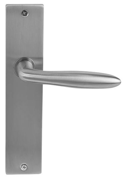 Deurkruk Sigaar model Massief RVS Op Schild Blind