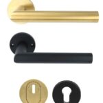 SKG3 Veiligheid Achterdeur Set Zwart/PVD Mat Goud