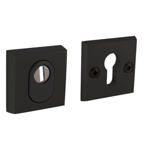 SKG3 Veiligheid-rozet vierkant met kerntrek beveiliging aluminium zwart