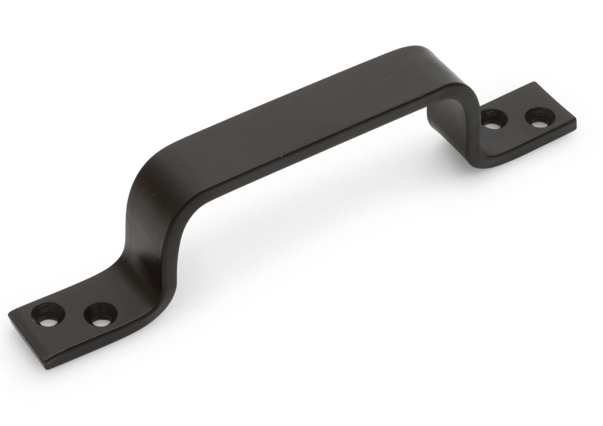 Deurgreep staal zwart 140 mm