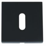 Sleutelplaatje Vierkant 53x53x10 Mat Zwart