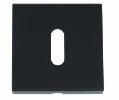Sleutelplaatje Vierkant 53x53x10 Mat Zwart