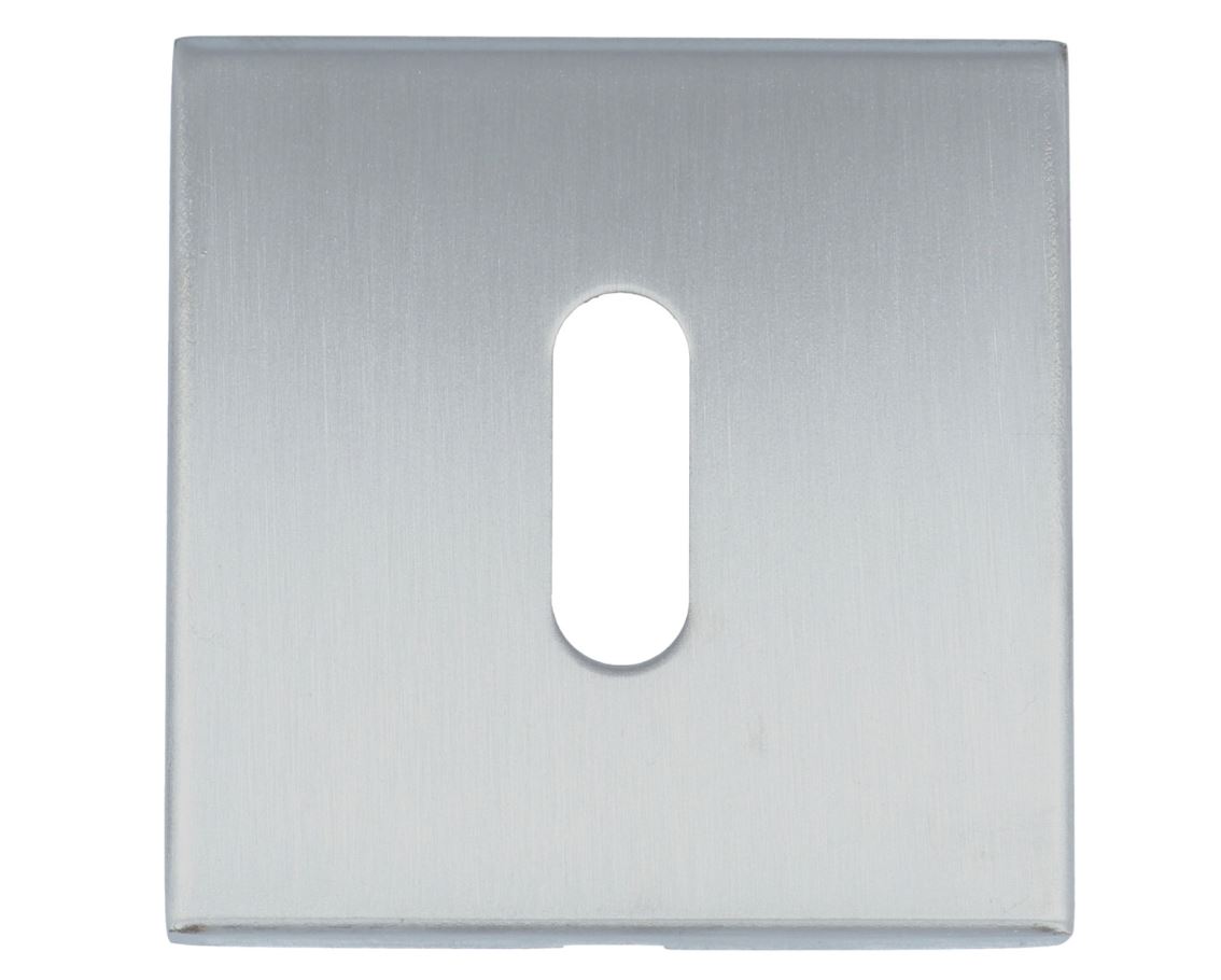 Sleutelplaatje Vierkant 53x53x10 Mat RVS