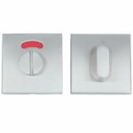 WC-sluiting Vierkant 53x53x10 mm Mat RVS