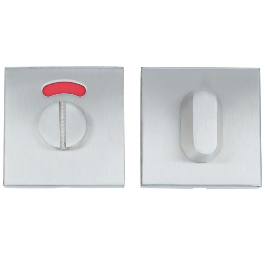 WC-sluiting Vierkant 53x53x10 mm Mat RVS