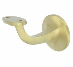 Leuninghouder Blind Vlak Zadel Messing Mat Goud