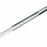 Paar ladegeleiders enkel uittrekbaar RVS 40 cm